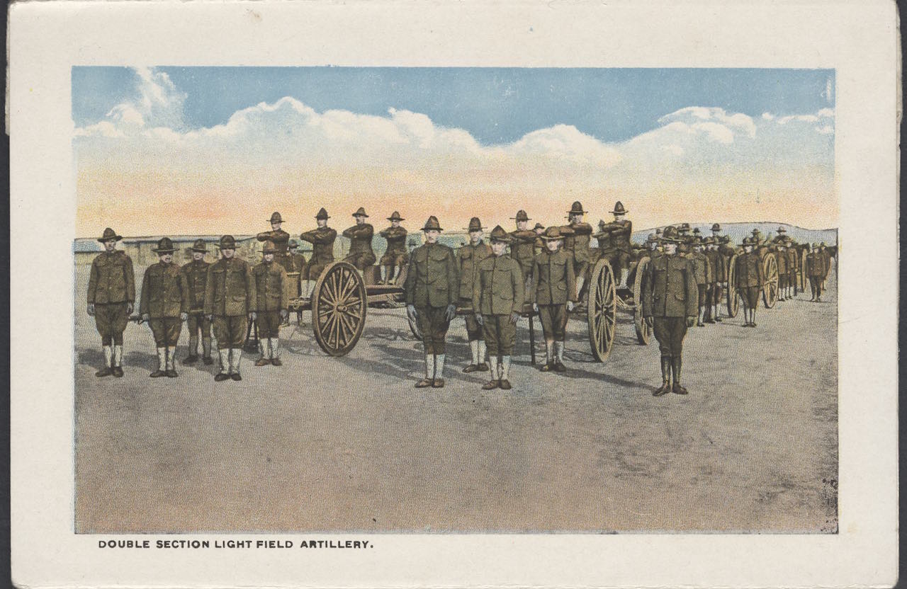 U.S. Army souvenir postcards circa World War I