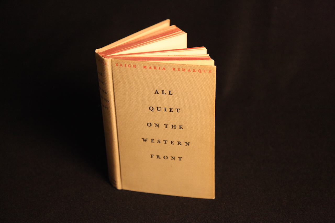 Photograph of the book All Quiet on the Western Front