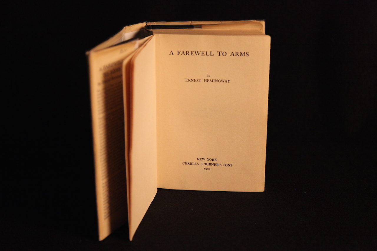 Photograph of the book A Farewell to Arms