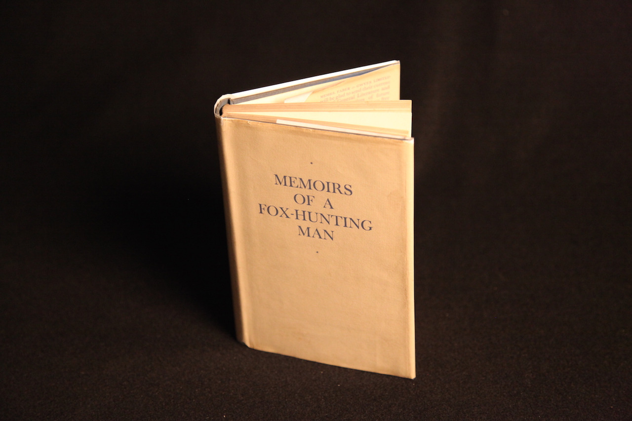 Photograph of the book Memoirs of a Fox-Hunting Man