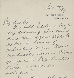 Letter Dr Bell 1